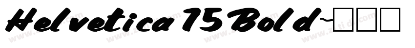 Helvetica 75 Bold字体转换